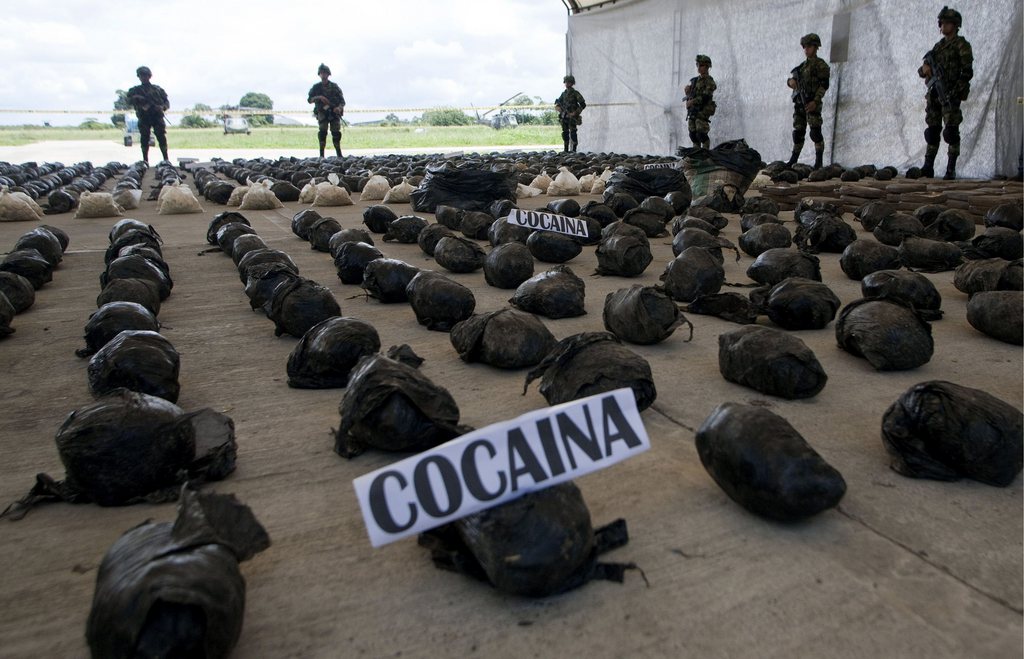 Huit tonnes de cocaïne ont été confisquées en Colombie à proximité d'une plantation de bananes.