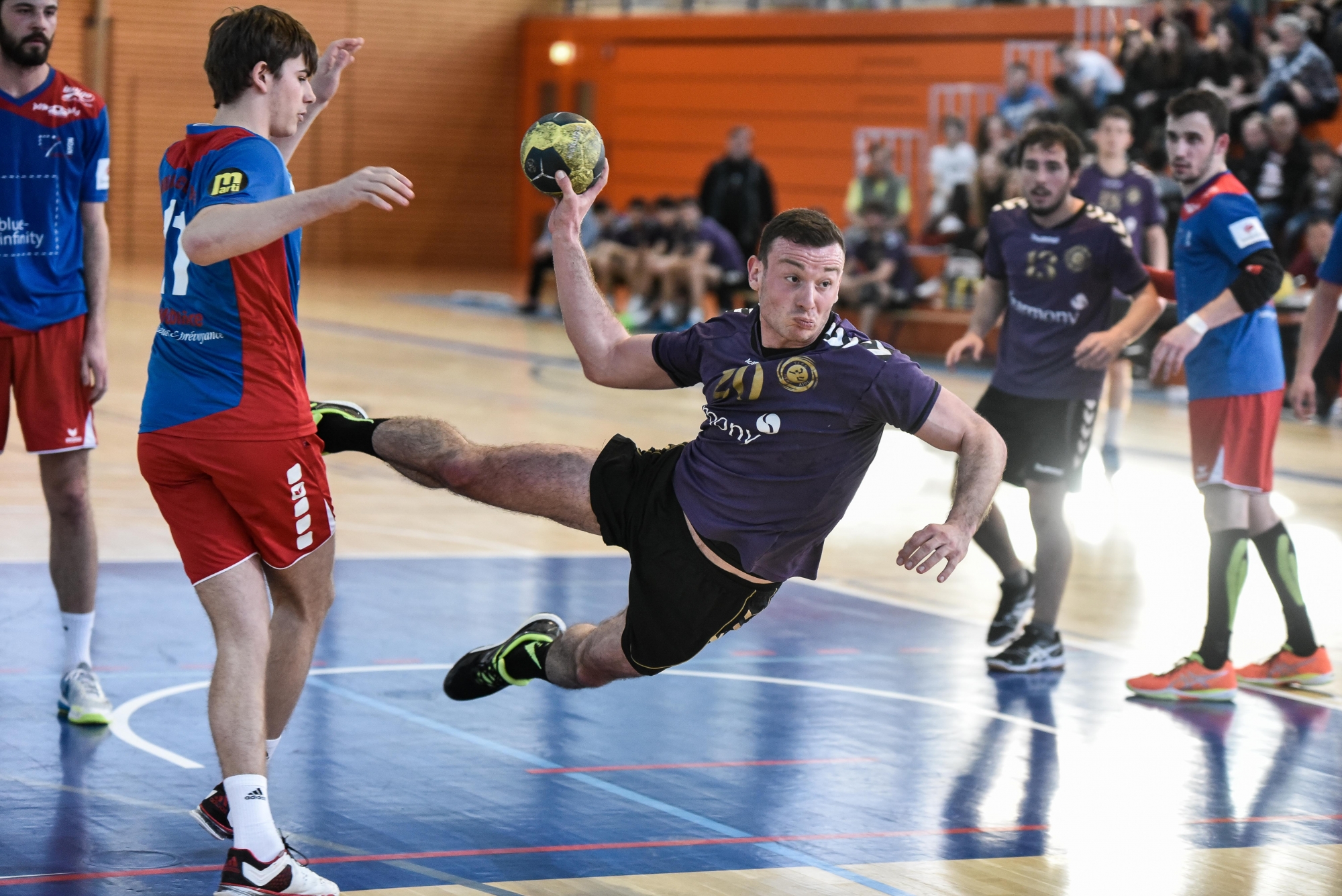 Nyon, dimanche 19 mars 2017, Rocher, Handball, 2ème ligue, HBC Nyon vs TCGG, Daniel Suardi, photos Cédric Sandoz