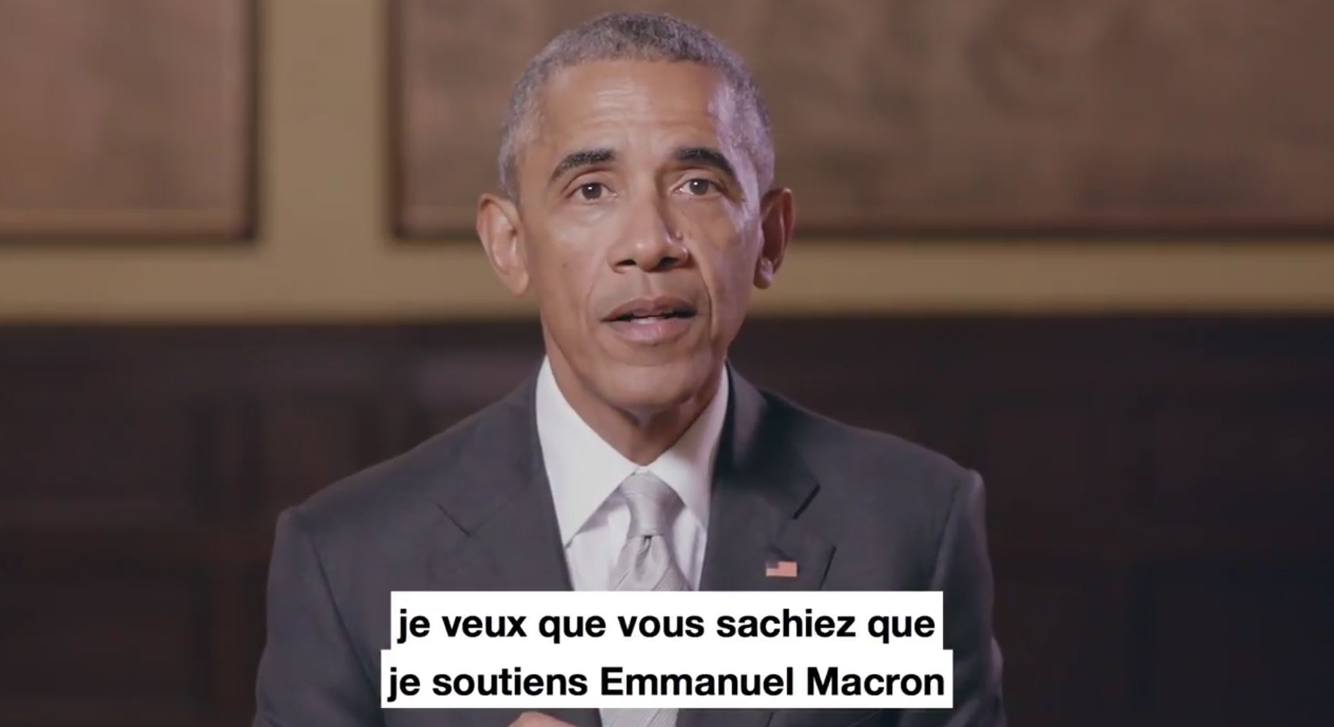Barack Obama a apporté son soutien à Macron via Twitter.
