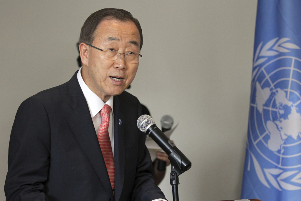 Le Secrétaire général de l'ONU Ban Ki-moon sera présent à Berne pour les 10 de l'entre de la Suisse dans l'ONU.