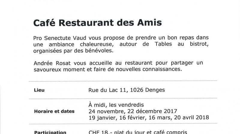 Table au bistrot