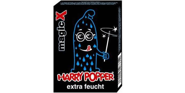 Le leader helvétique du X a fait inscrire il y a plus d'une décennie le nom "Harry Popper" au registre suisse des marques pour des préservatifs. 