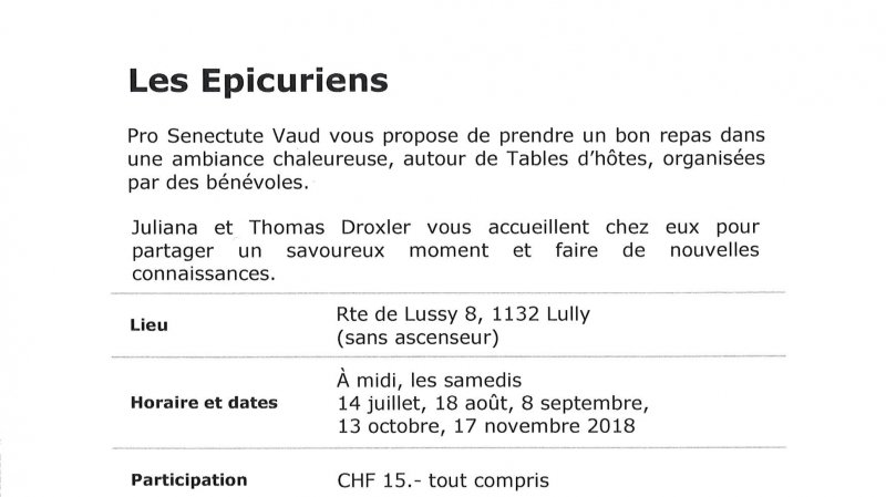 Table d'hôtes "Les Epicuriens"