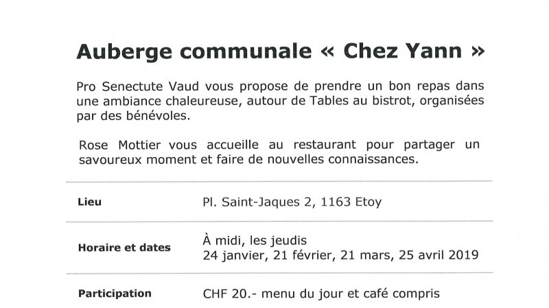 Table au bistrot « Chez Yann »