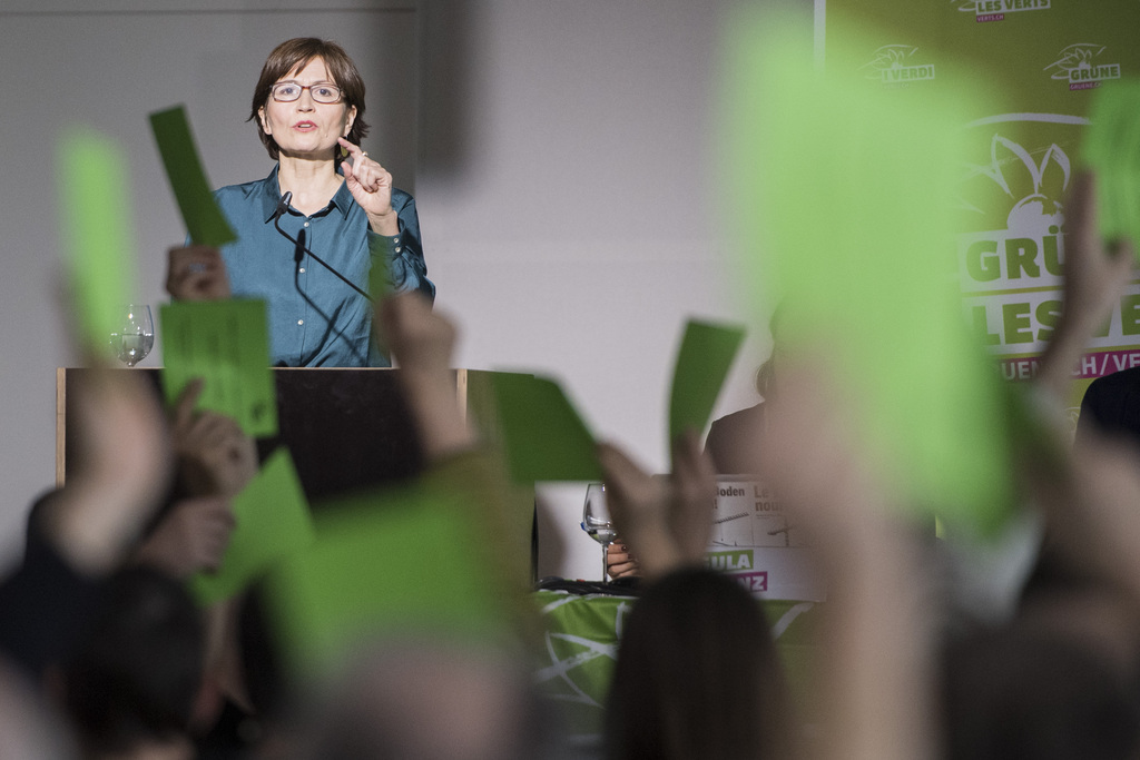 La présidente des Verts suisses, Regula Rytz, a dénoncé le virage à droite des fédérales de 2015.
