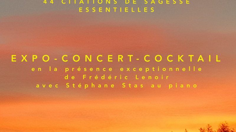 Frédéric Lenoir.  "L'Âme du monde". Expo-concert.