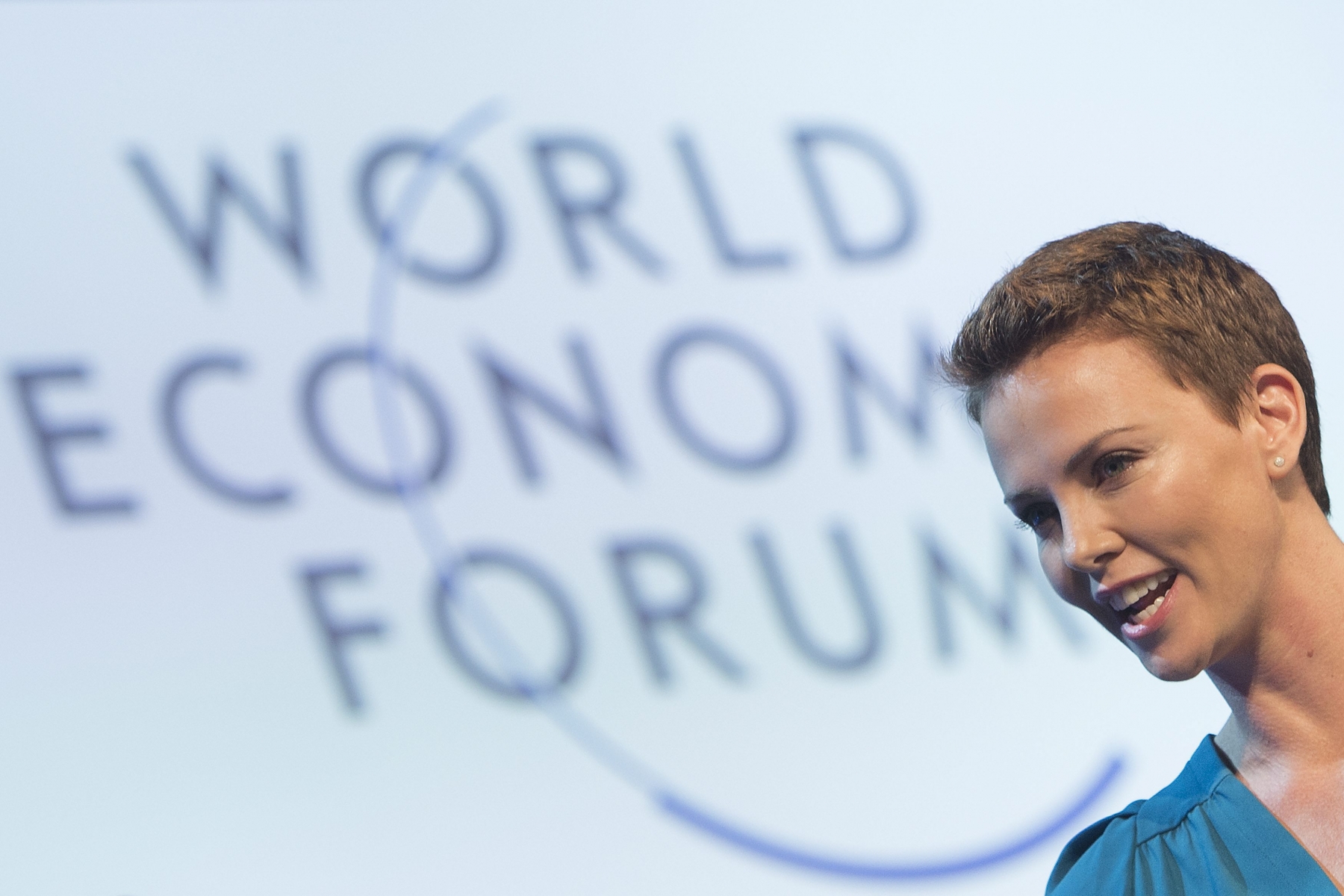 Charlize Therona été honorée à Davos.