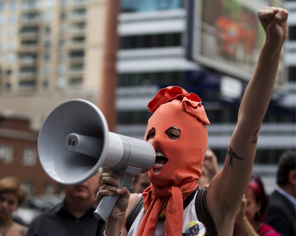 La condamnation à deux ans de camp des Pussy Riot s'est accompagnée de nombreuses manifestations de soutien au groupe.