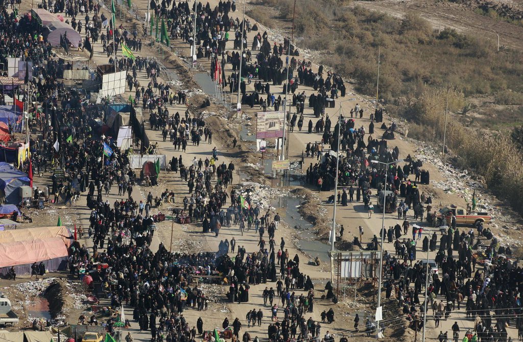 L'attaque a touché des pèlerins chiites en procession au sud de Bagdad.