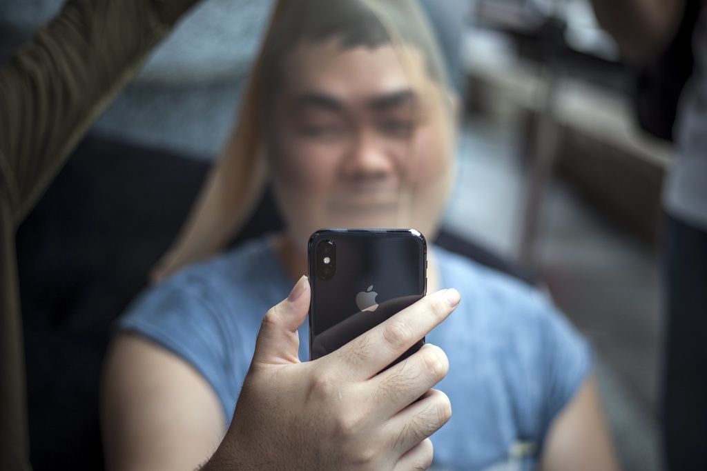 Apple a intégré la fonctionnalité de reconnaissance faciale "Face ID" en 2017 avec la sortie de l'iPhone X. (Illustration)