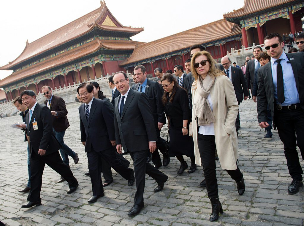François Hollande a entamé vendredi le deuxième et dernier jour de sa visite d'Etat en Chine.