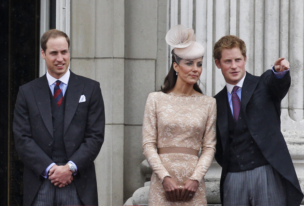 Le prince William et sa femme enceinte Kate Middleton lors d'un séjour aux Grisons en début d'année.