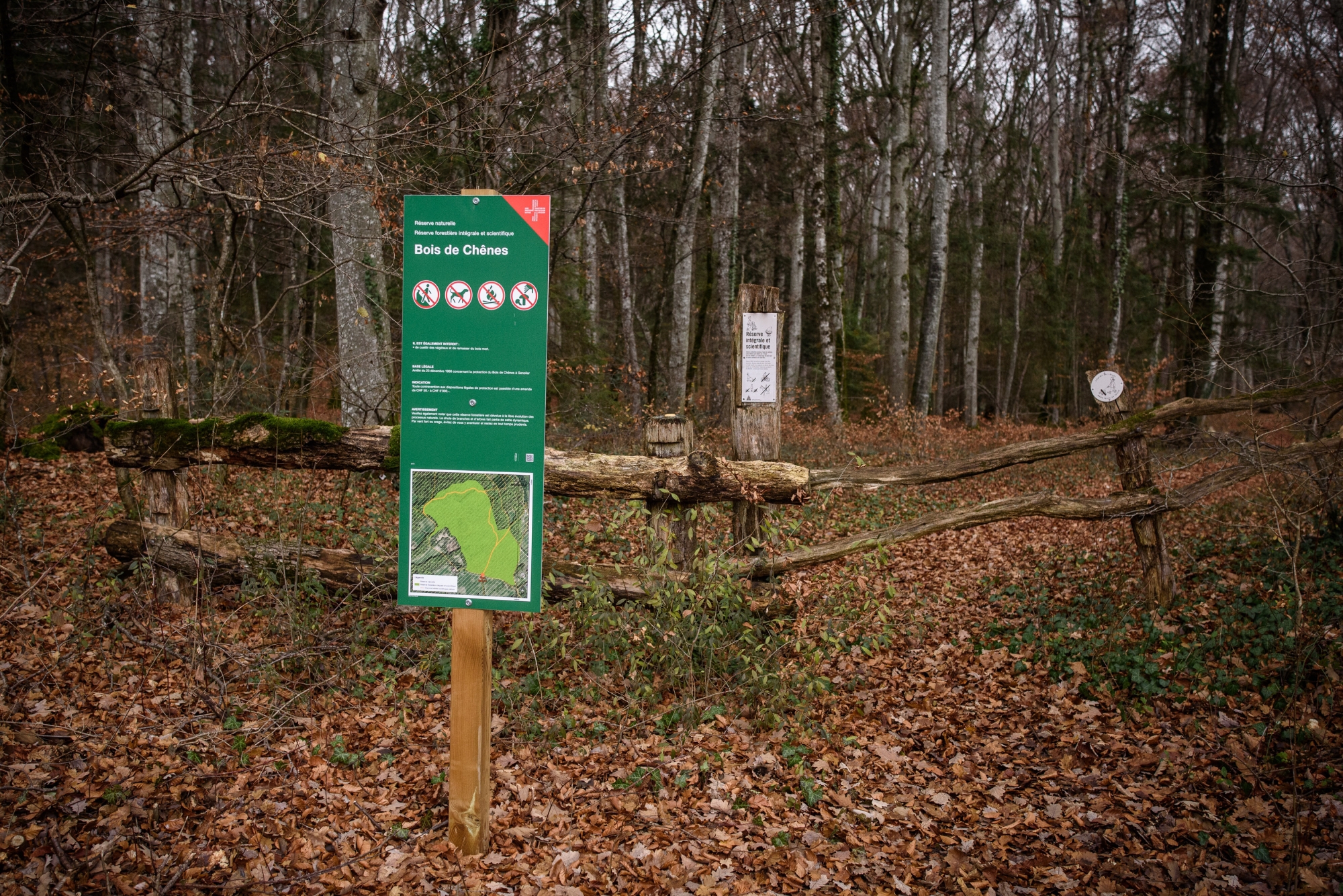 Des panneaux interdisant le passage sur certains sentiers du Bois de Chênes attisent les tensions.