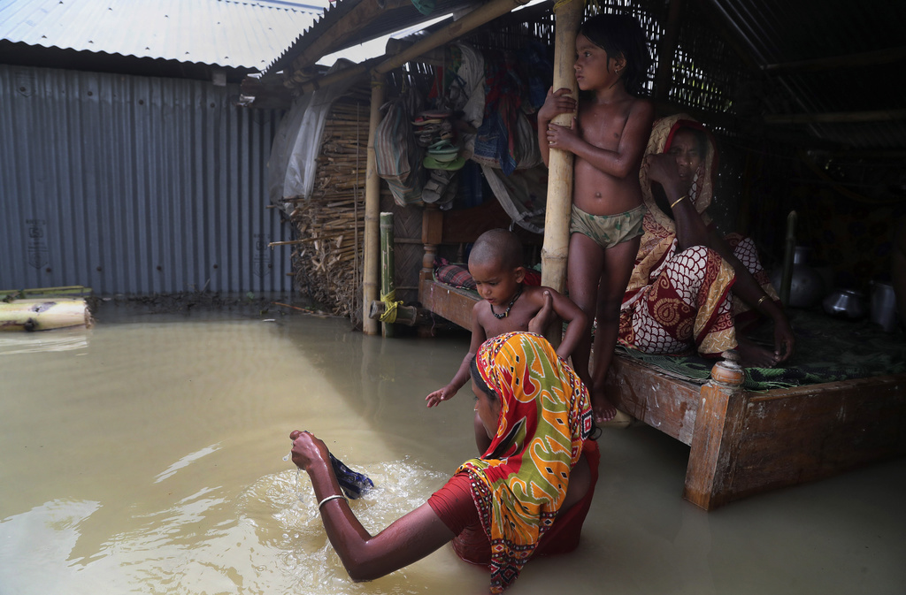 Près de quatre millions de personnes sont affectées par les inondations en Asie du Sud.