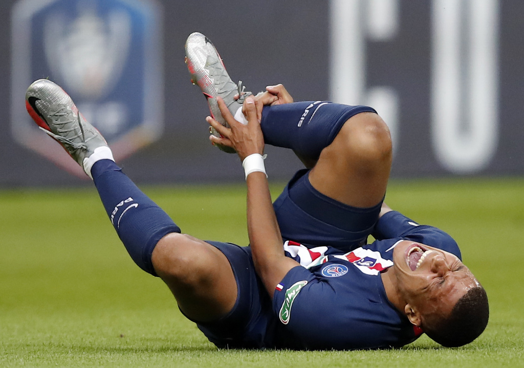 Kylian Mbappé est sorti sur blessure en finale de la Coupe de France contre Saint-Etienne (1-0) vendredi dernier.