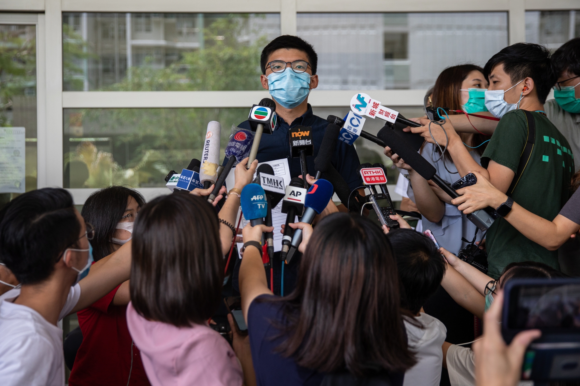 Joshua Wong s’était porté candidat le 20 juillet.